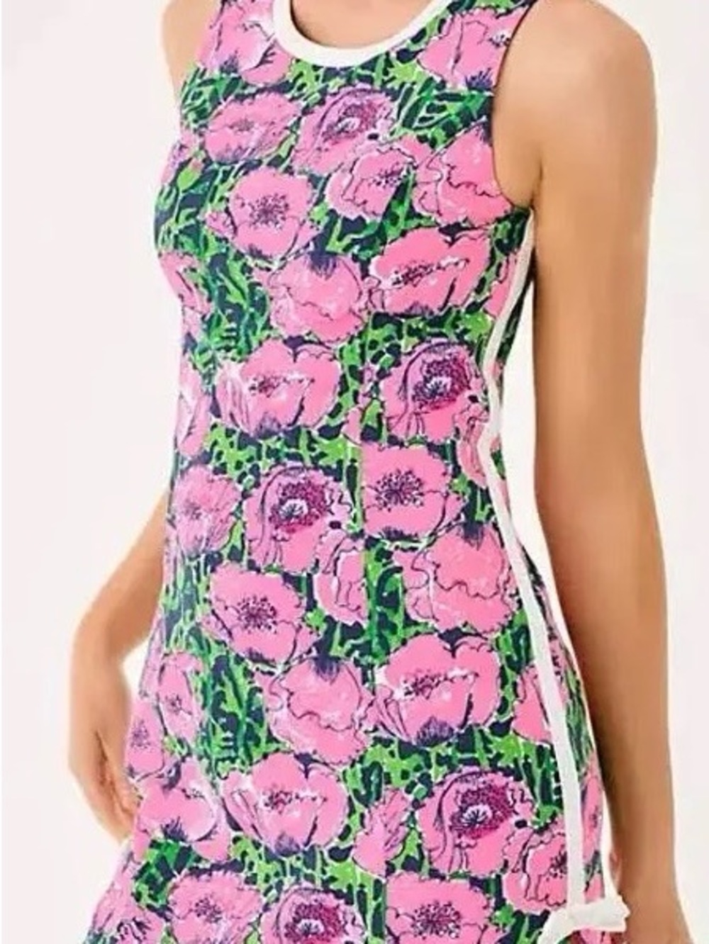 Lilly Pulitzer Pink & Green Floral Tank Dress